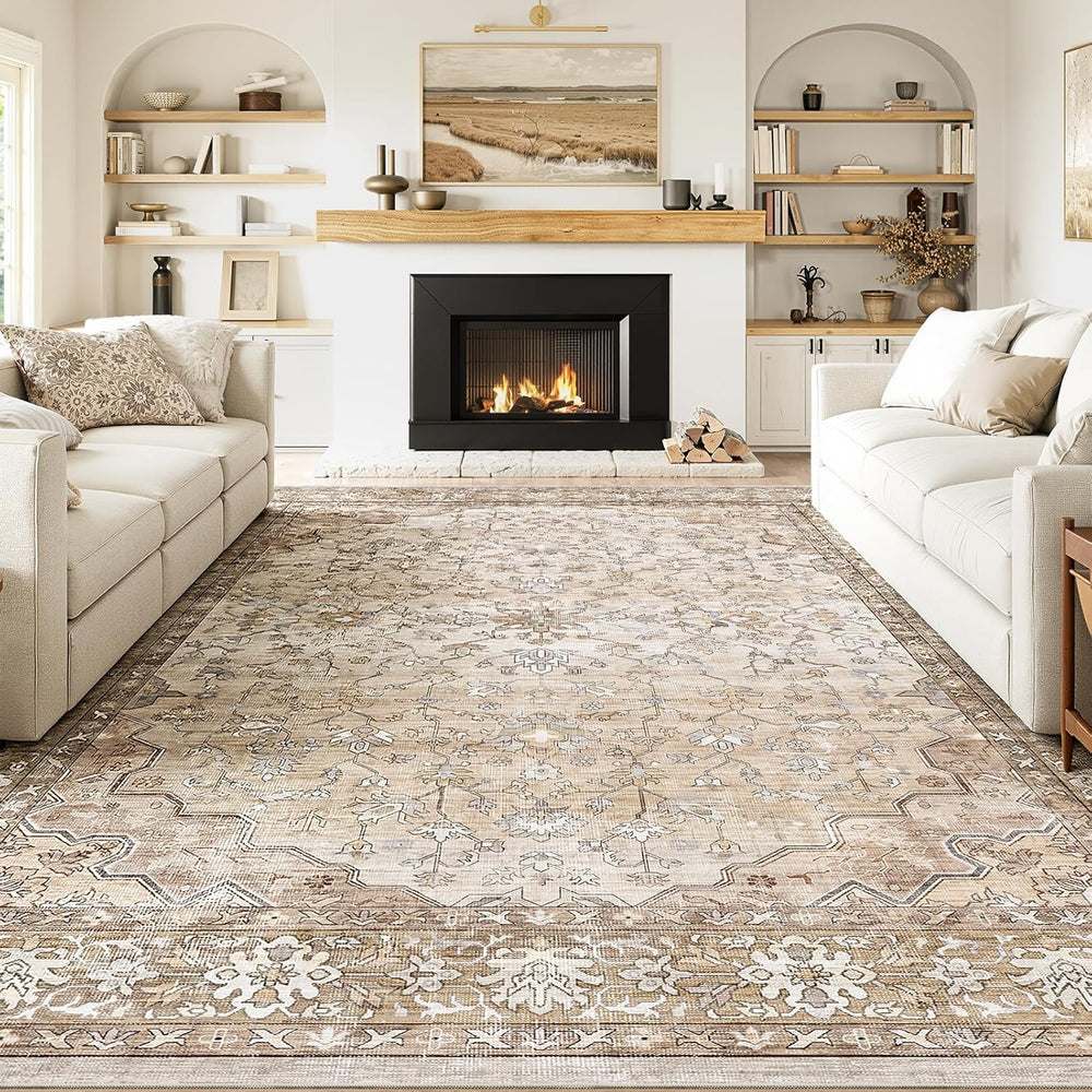Large Rugs for Living Room Faux Wool