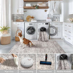 Large Rugs for Living Room Faux Wool