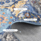 Large Rugs for Living Room Vintage Washable