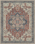 Round Rug Washable Non-Slip Vintage Boho Carpet