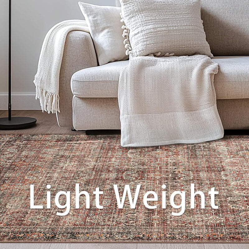 Extra Large Rug Oat Taupe Washable Non-Slip