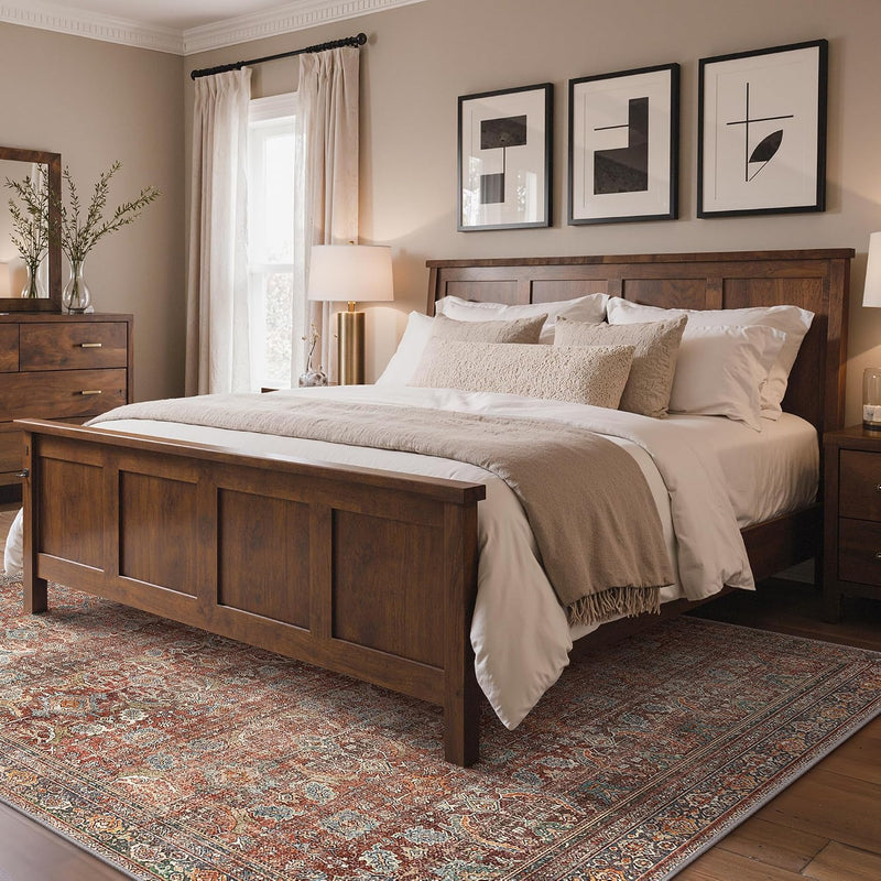 Extra Large Rug Oat Taupe Washable Non-Slip