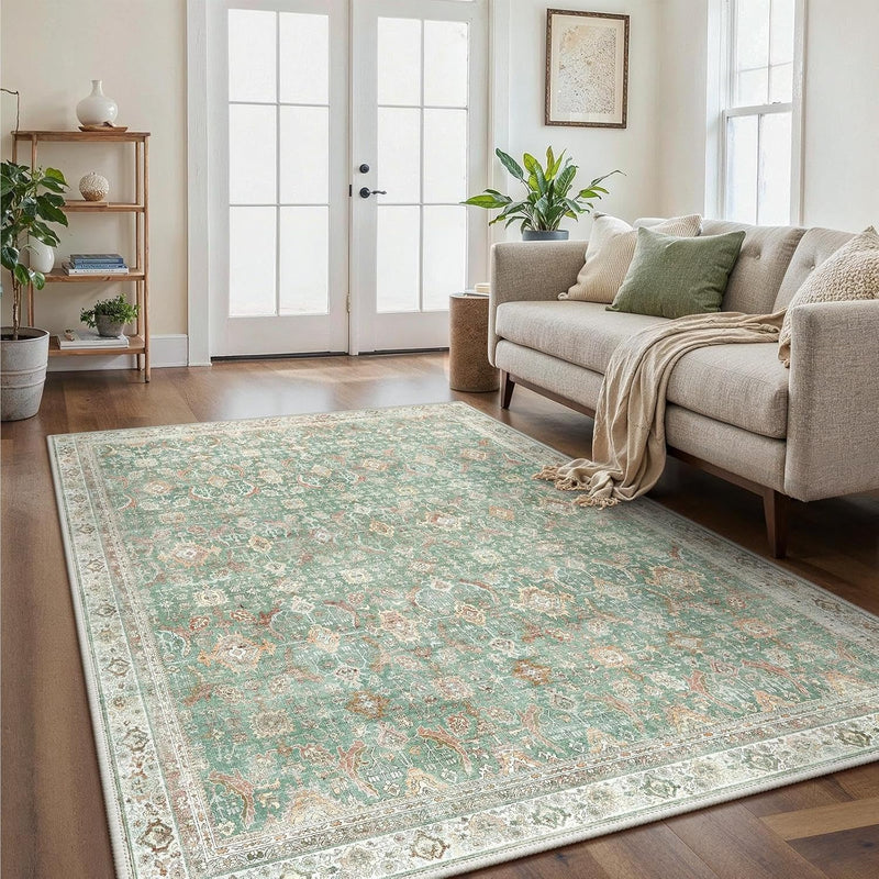 Extra Large Rug Oat Taupe Washable Non-Slip