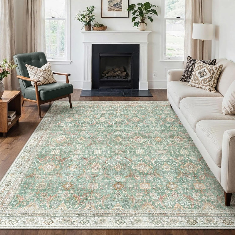 Extra Large Rug Oat Taupe Washable Non-Slip