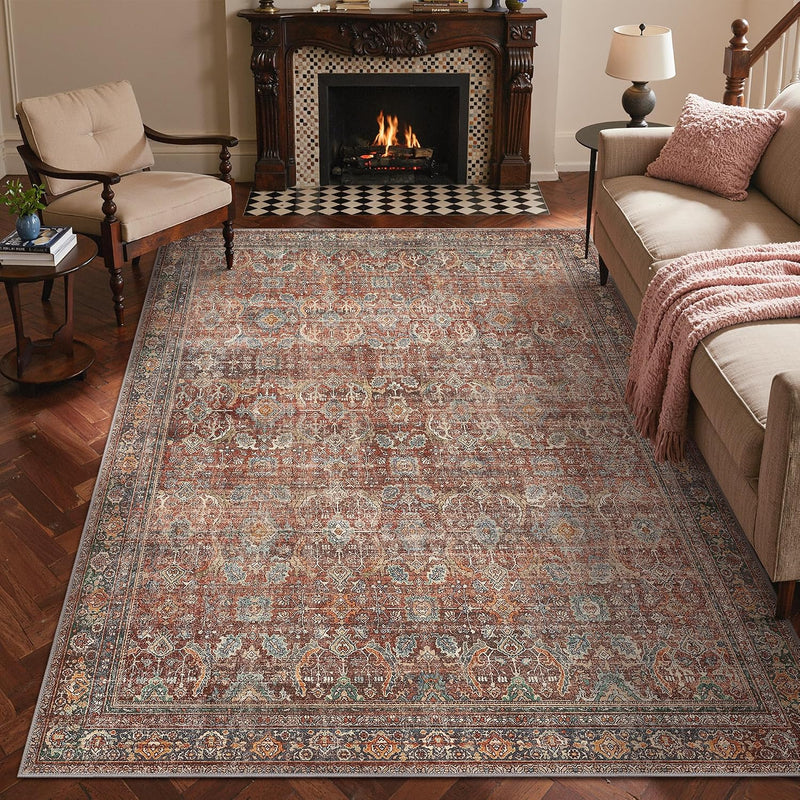Extra Large Rug Oat Taupe Washable Non-Slip
