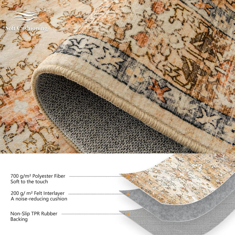 Large Rugs for Living Room Faux Wool