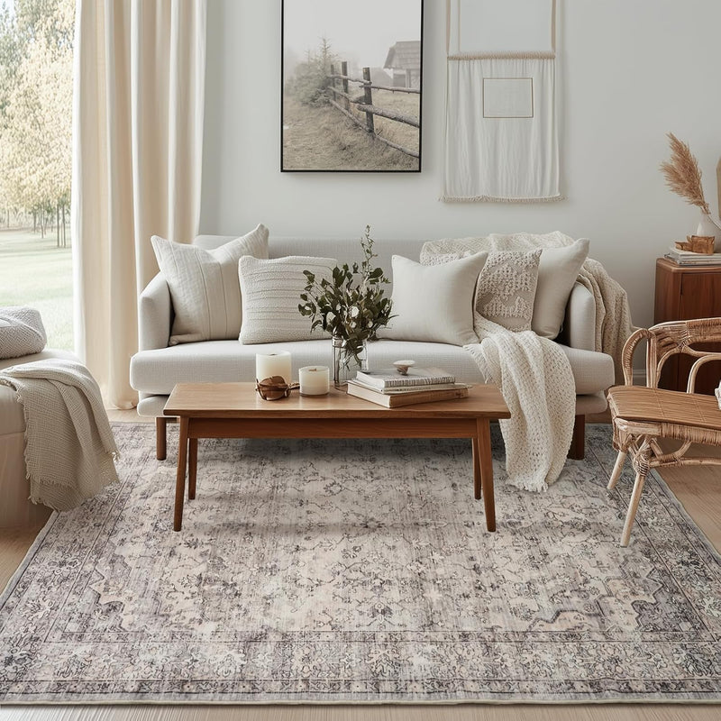 Large Rugs for Living Room Faux Wool