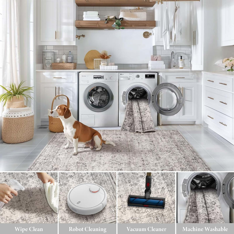 Large Rugs for Living Room Faux Wool