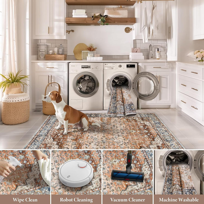 Large Rugs for Living Room Faux Wool