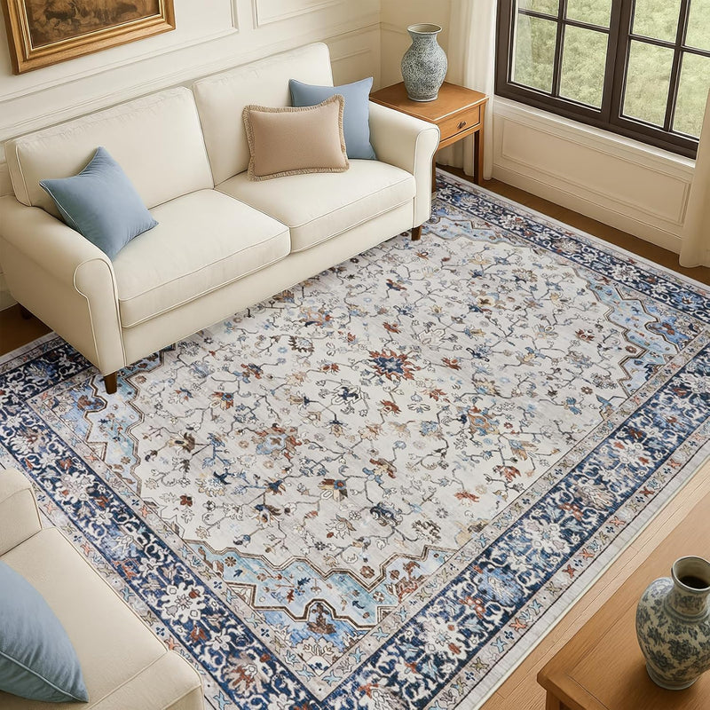 Large Rugs for Living Room Faux Wool