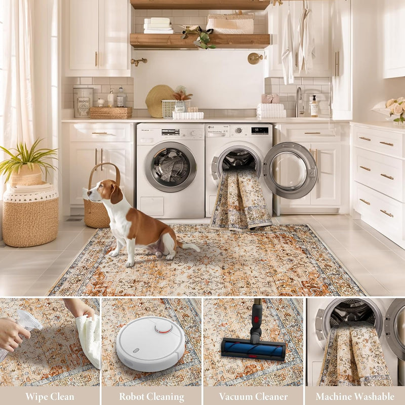 Large Rugs for Living Room Faux Wool