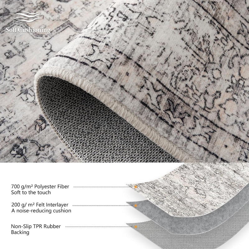 Large Rugs for Living Room Faux Wool