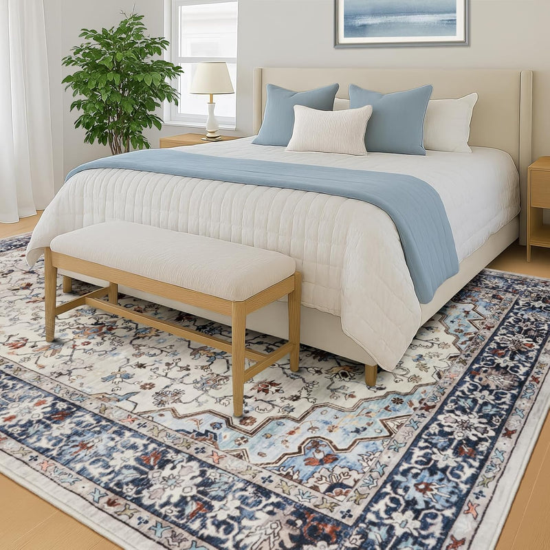 Large Rugs for Living Room Faux Wool