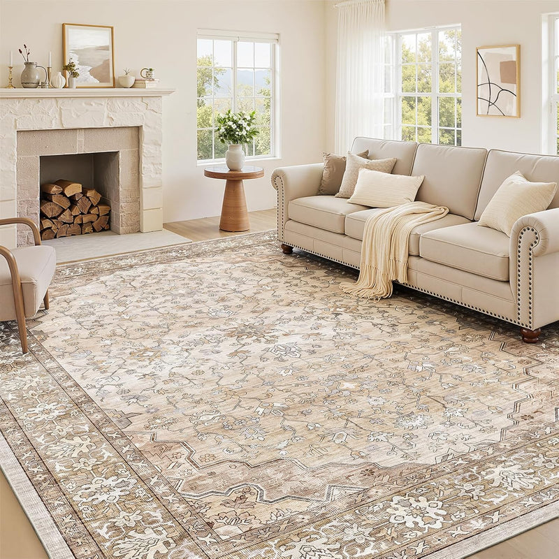 Large Rugs for Living Room Faux Wool