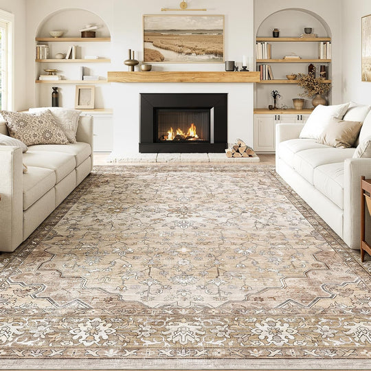 Large Rugs for Living Room Faux Wool