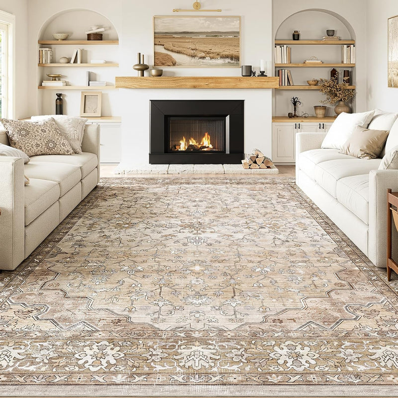 Large Rugs for Living Room Faux Wool