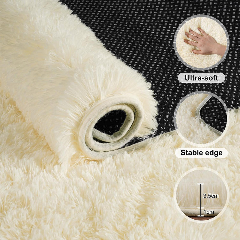 Large Rugs for Living Room Fluffy