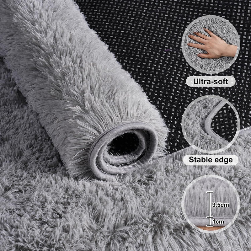 Large Rugs for Living Room Fluffy