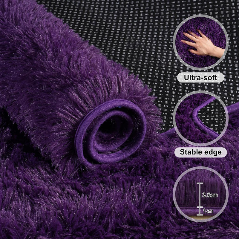 Large Rugs for Living Room Fluffy