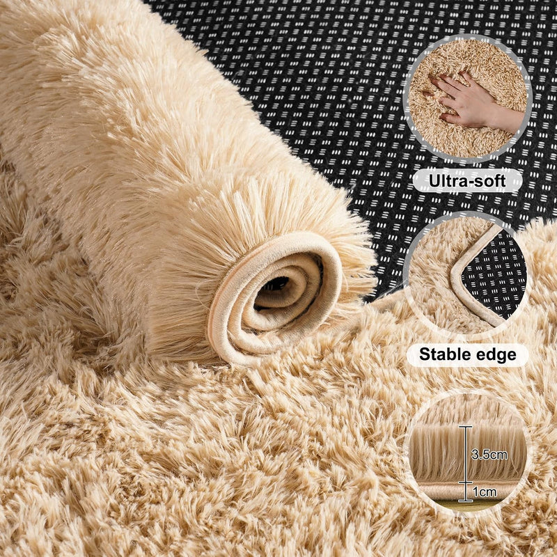 Large Rugs for Living Room Fluffy