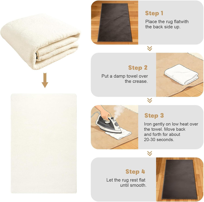 Soft Washable Rugs for Living Room Fluffy