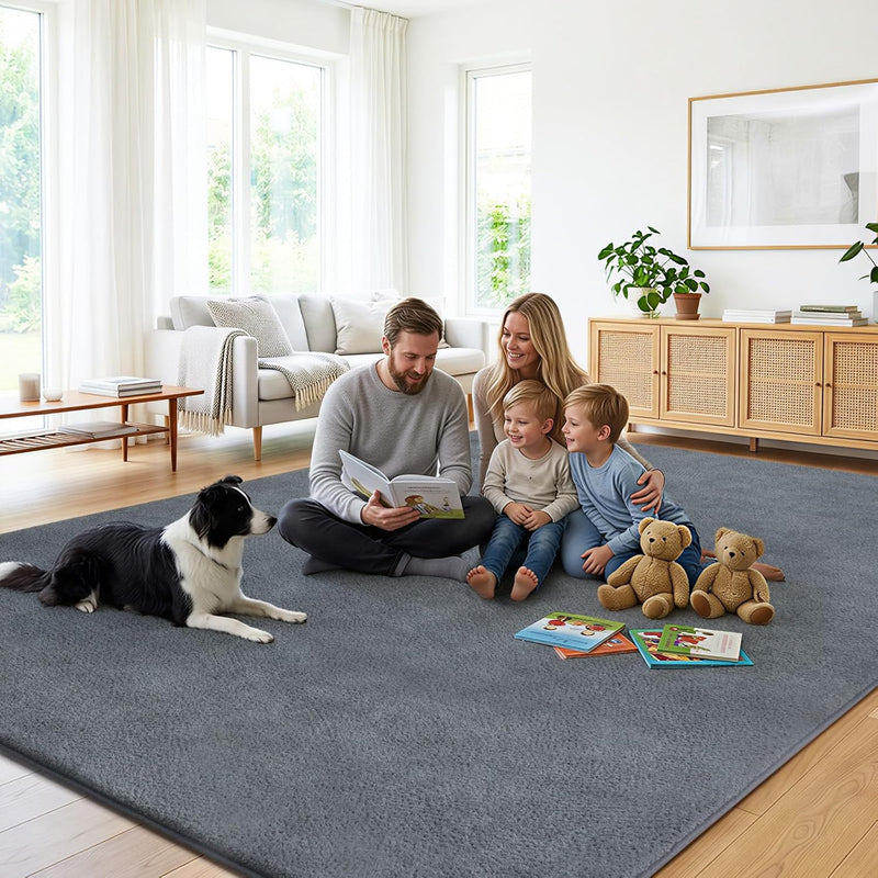 Soft Washable Rugs for Living Room Fluffy