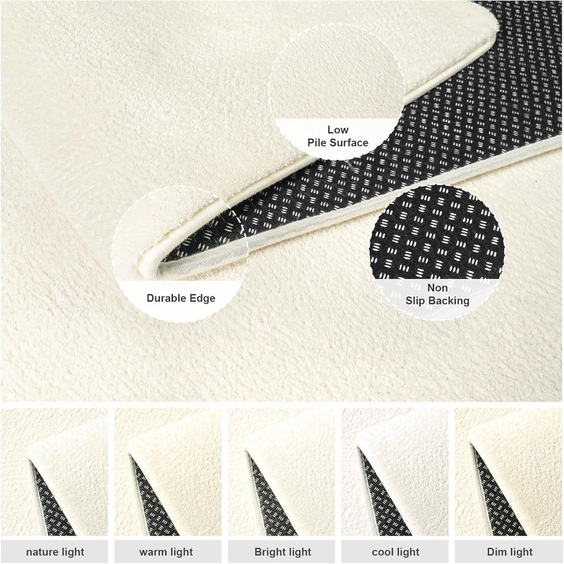 Soft Washable Rugs for Living Room Fluffy