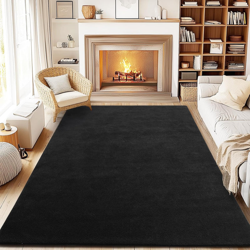 Soft Washable Rugs for Living Room Fluffy