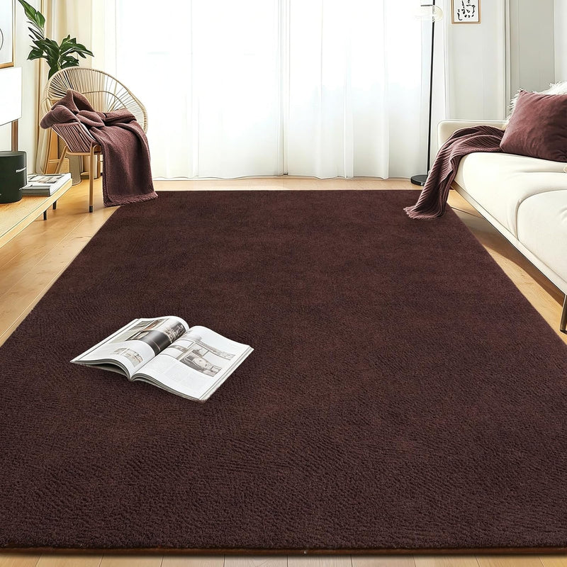 Soft Washable Rugs for Living Room Fluffy