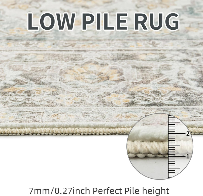 Large Rugs for Living Room Vintage Washable