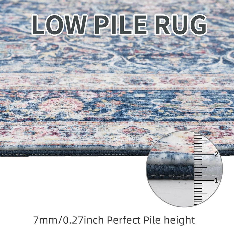 Large Rugs for Living Room Vintage Washable
