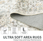 Large Rugs for Living Room Vintage Washable