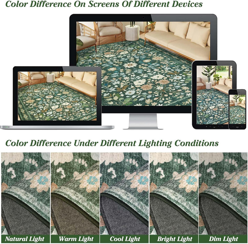 Large Rugs for Living Room Washable Area