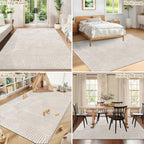 Large Rugs Living Room Fluffy Short Pile Washable