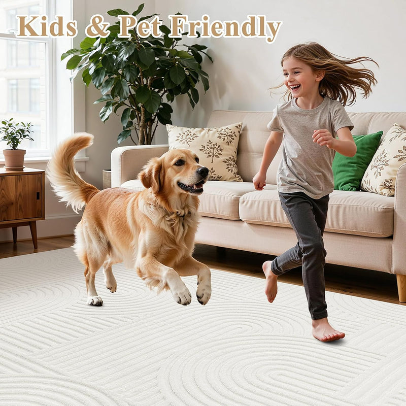Large Rugs Living Room Fluffy Short Pile Washable