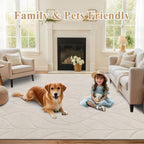 Large Rugs Living Room Fluffy Short Pile Washable