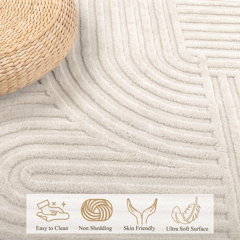 Large Rugs Living Room Fluffy Short Pile Washable