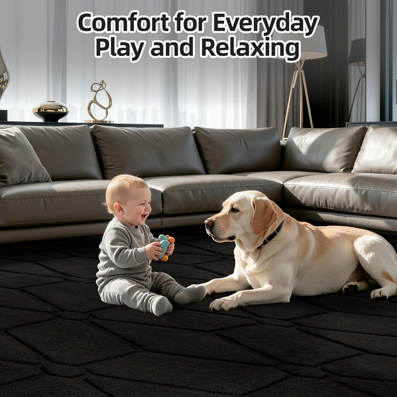 Large Rugs Living Room Fluffy Washable