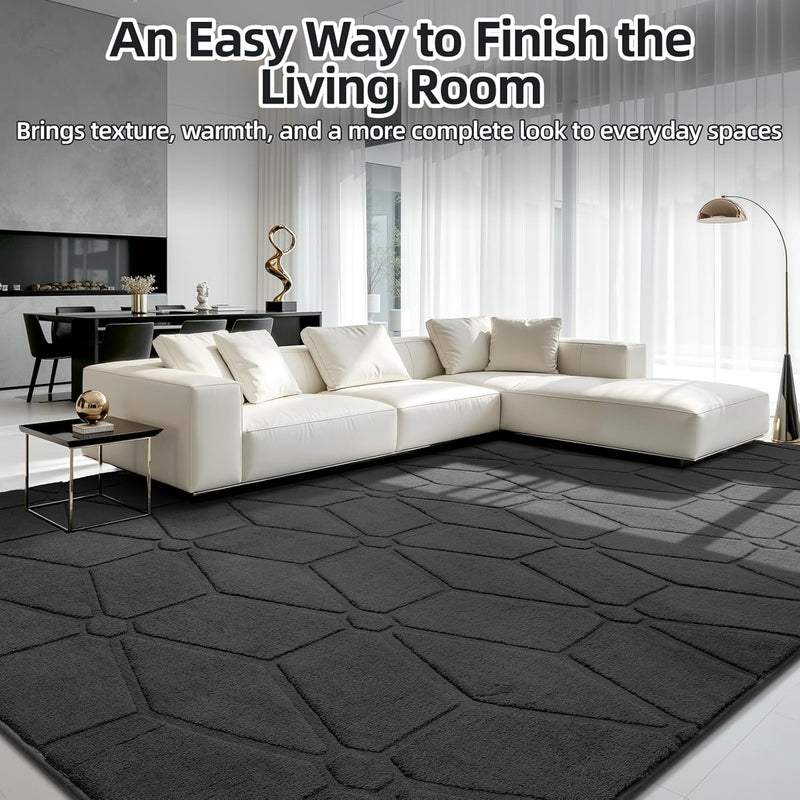 Large Rugs Living Room Fluffy Washable