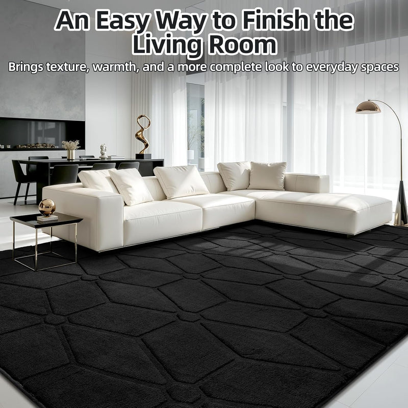 Large Rugs Living Room Fluffy Washable