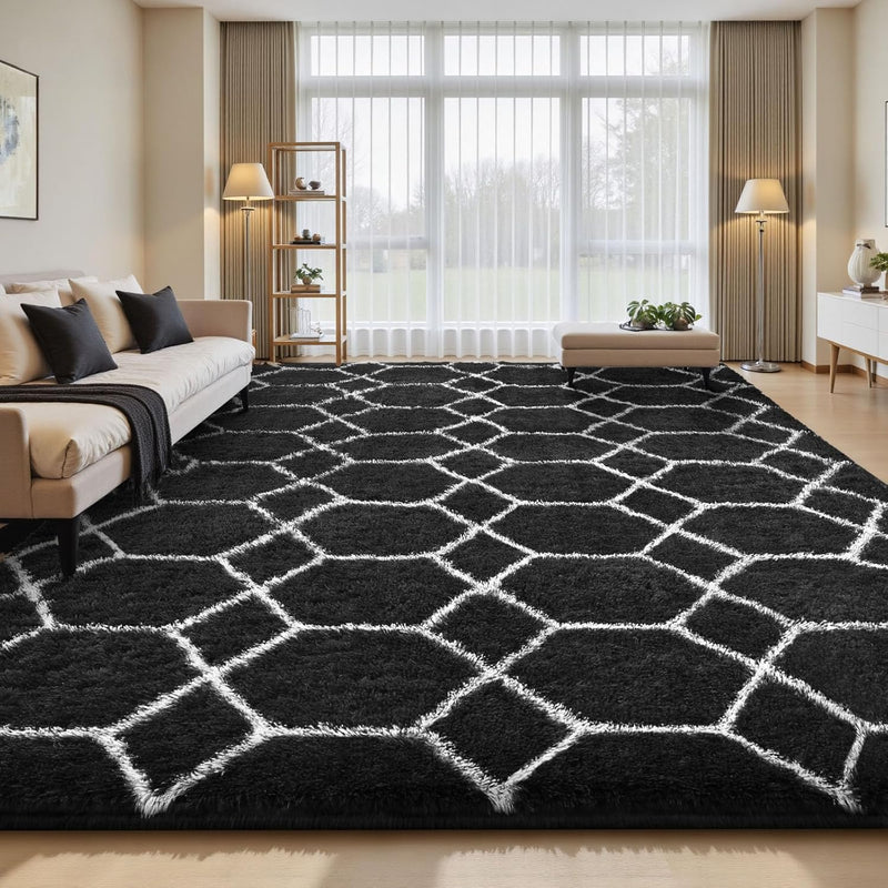 Large Rugs Living Room Shaggy for Bedroom