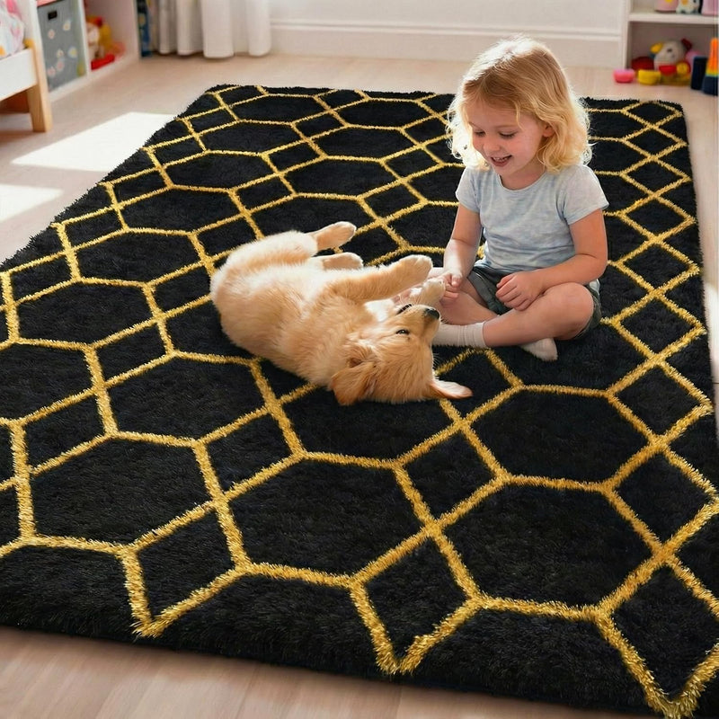 Large Rugs Living Room Shaggy for Bedroom
