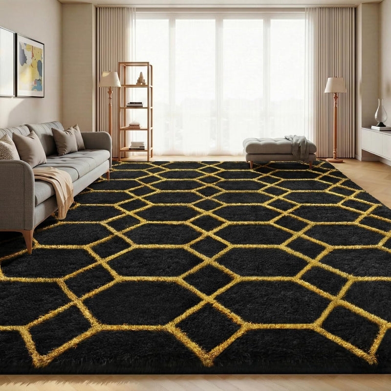 Large Rugs Living Room Shaggy for Bedroom