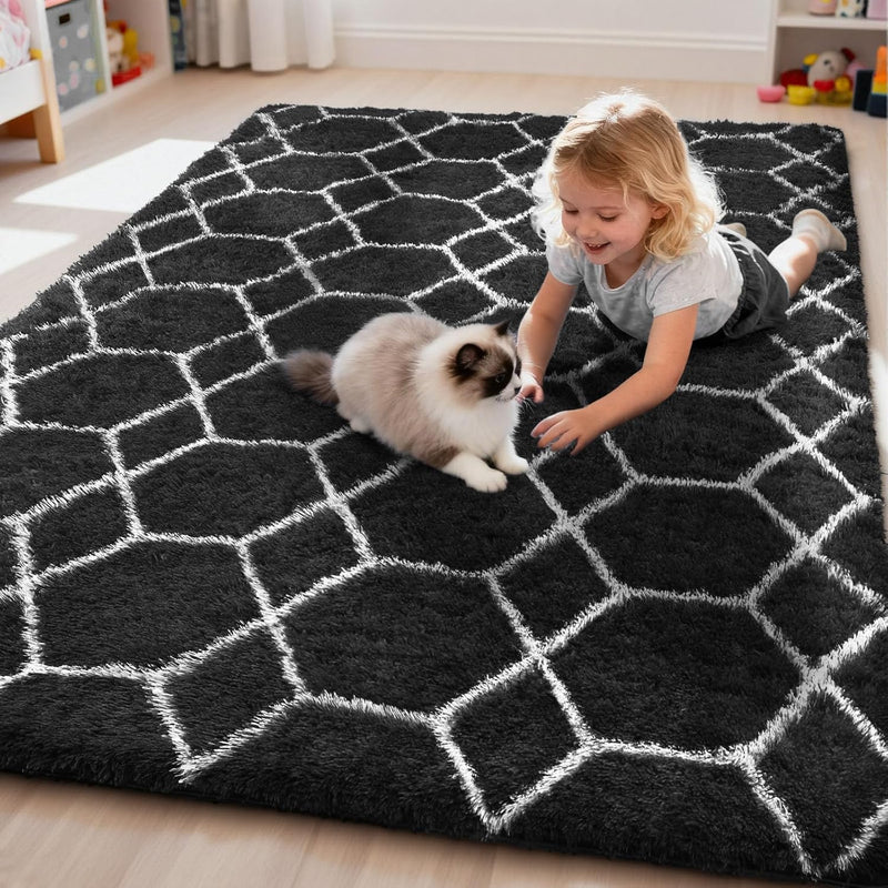 Large Rugs Living Room Shaggy for Bedroom