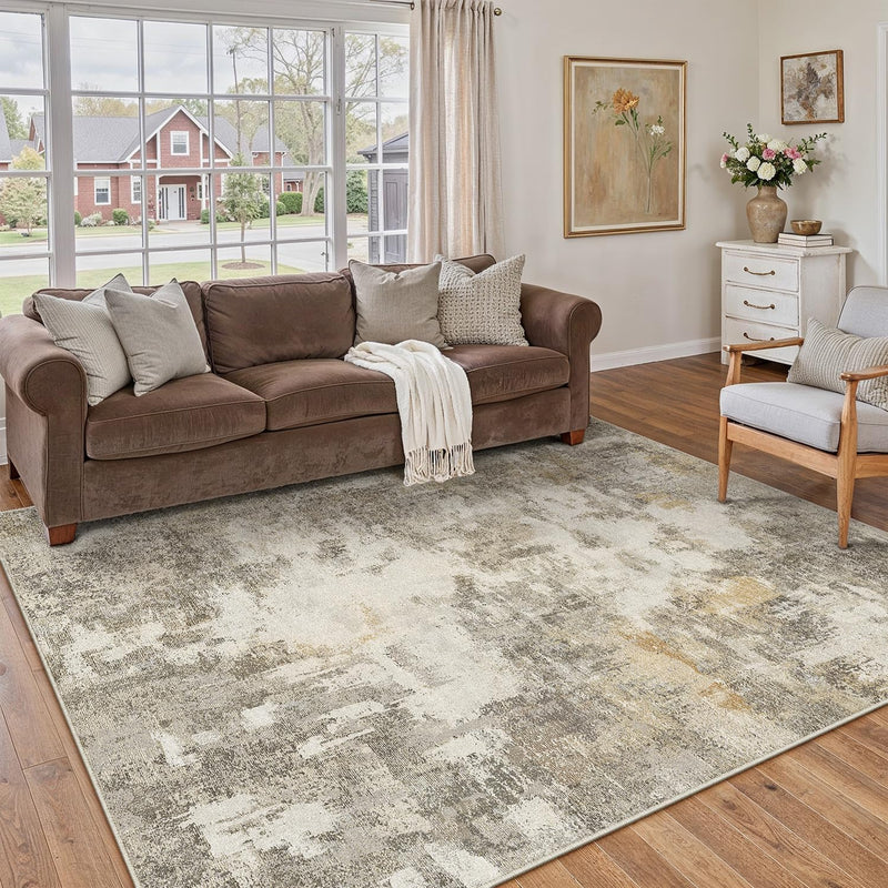 Large Rugs Living Room Washable Abstract Carpet