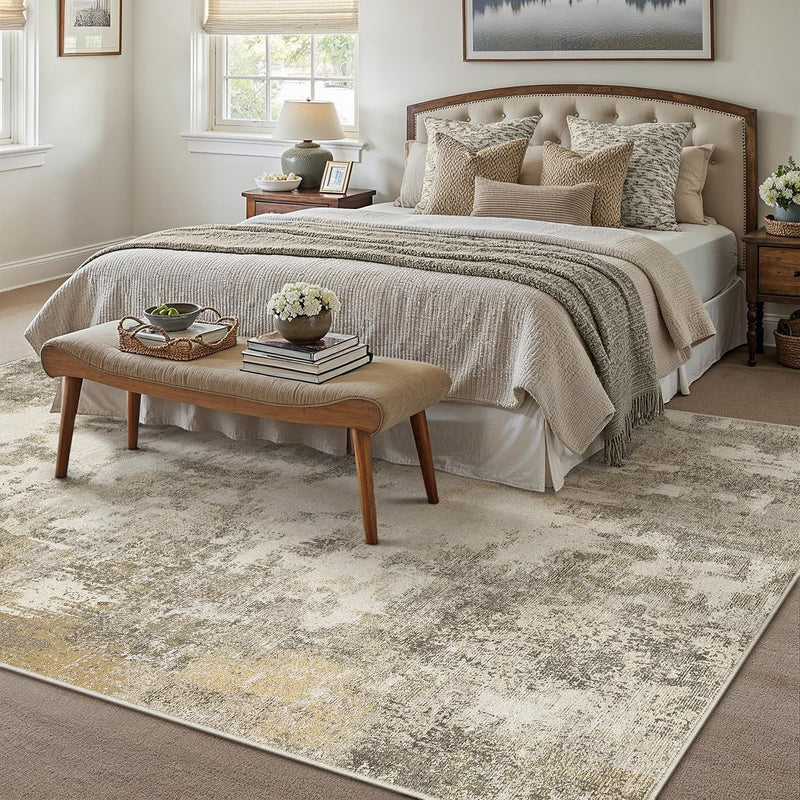 Large Rugs Living Room Washable Abstract Carpet