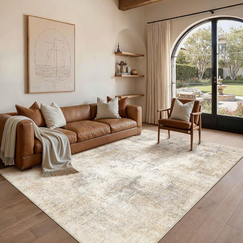 Large Rugs Living Room Washable Abstract Carpet