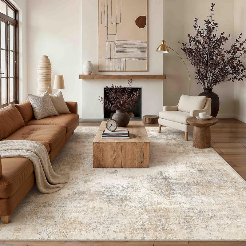 Large Rugs Living Room Washable Abstract Carpet