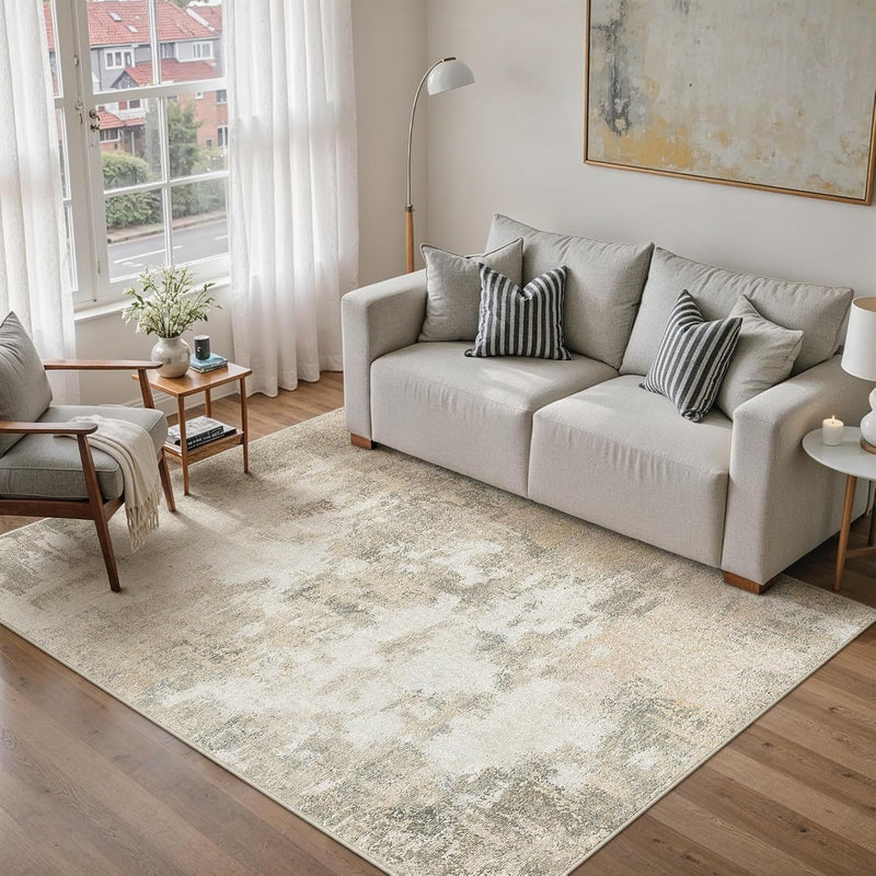 Large Rugs Living Room Washable Abstract Carpet