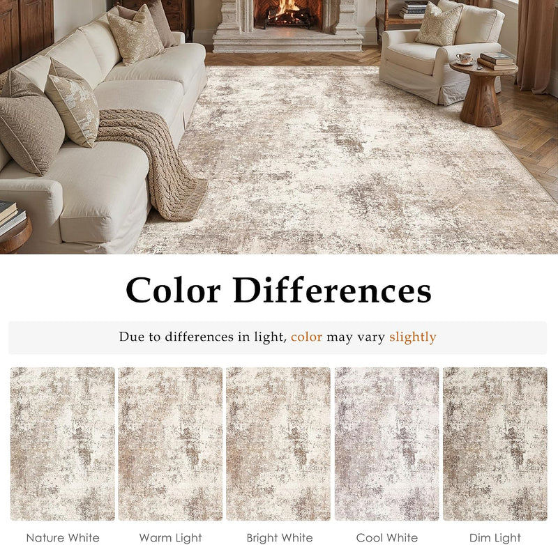 Large Rugs Living Room Washable Abstract Carpet